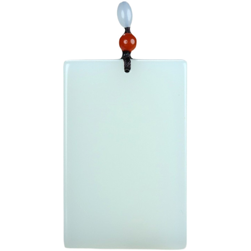 신장 허톈 옥 펜던트 씨앗 소재 양고기 지방 옥 백옥 평화와 안전 브랜드 평화 브랜드 옥 펜던트 옥 펜던트