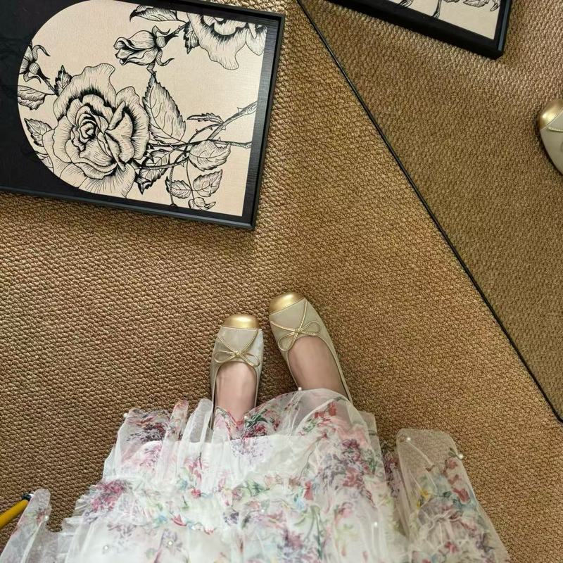 法式平底芭蕾单鞋女夏季2025新款软底一脚蹬蛋卷鞋大码女鞋|undefined