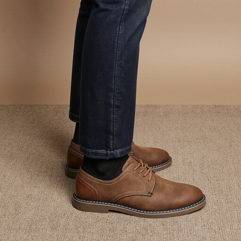 Cross-Border Men's Large Size Casual Leather Shoes, Comfortable All-Season Casual Shoes, Business Formal Leather Shoes, Retro Color-Polished Men's Shoes Cross-Border Men's Large Size Casual Leather Shoes, Comfortable All-Season Casual Shoes, Business Formal Leather Shoes, Retro Color-Polished Men's Shoes