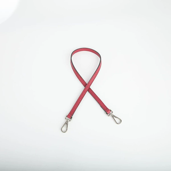 Burgundy 65cm silver buckle