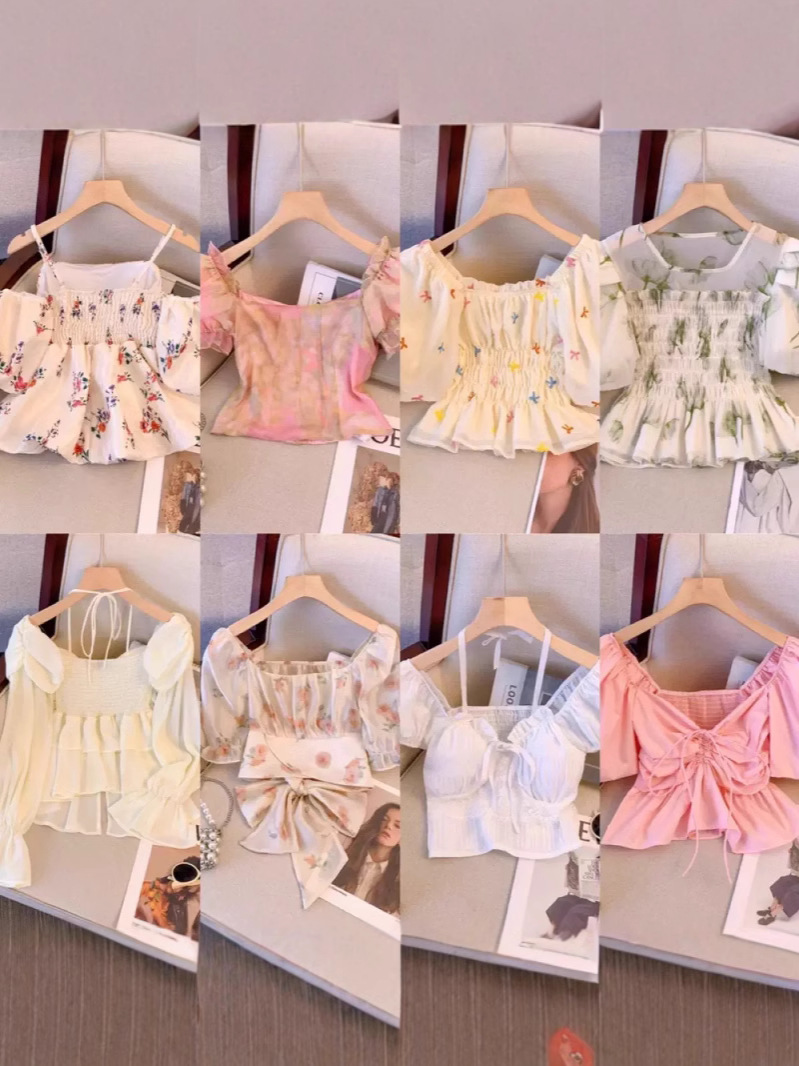 Summer New Chiffon Shirt for Women, Short-Sleeve Top, Stylish Korean Fashion, Trendy Hot-Selling Item on Instagram, Cross-Border