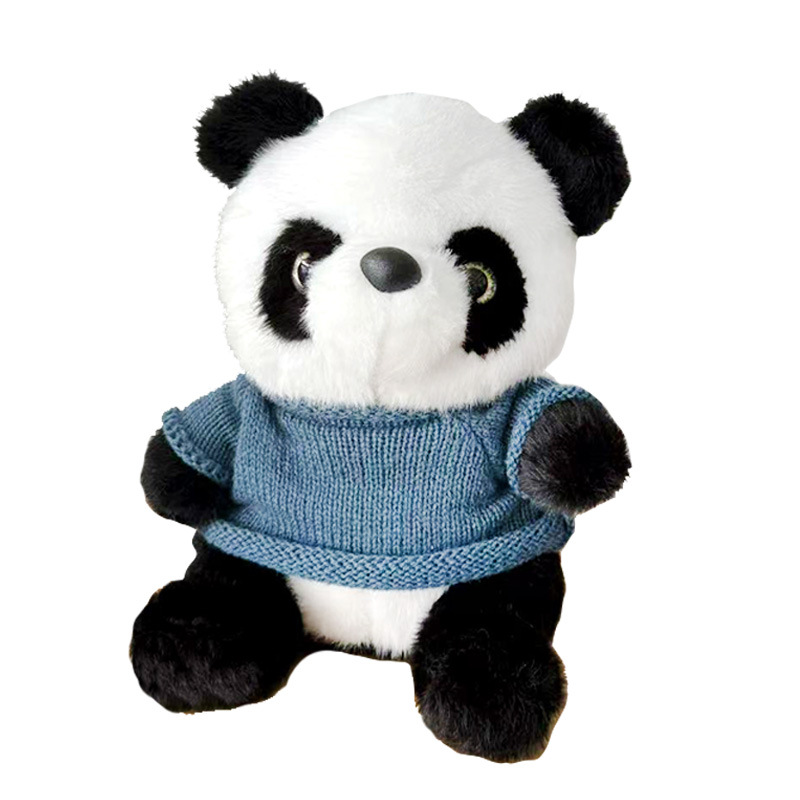 Dollos lindos de peluche, muñecas de ropa, muñecas de denim, Sichuan, Chengdu, recuerdos, logotipo