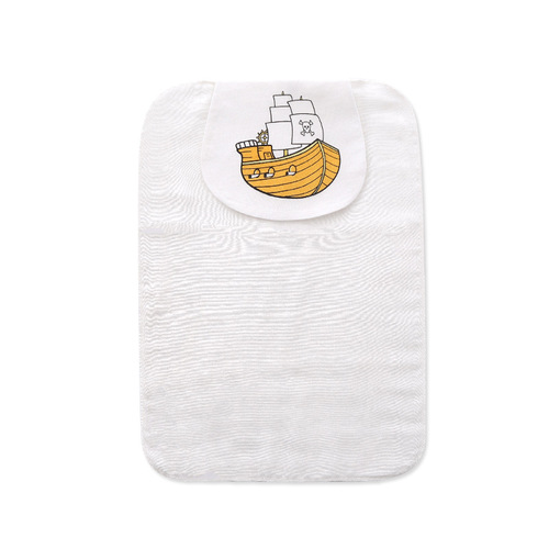 New pure cotton yarn sweat absorbent towels for babies and young children, 2-pack, baby back pad, full cotton large size, daily necessities for all seasons