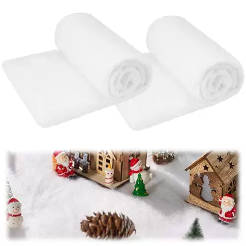 Christmas Snow Cotton Artificial Snowflake Scene Decoration Artificial Snow Cotton Decorations Snow Scene Landscaping Carpet Christmas Tree Base