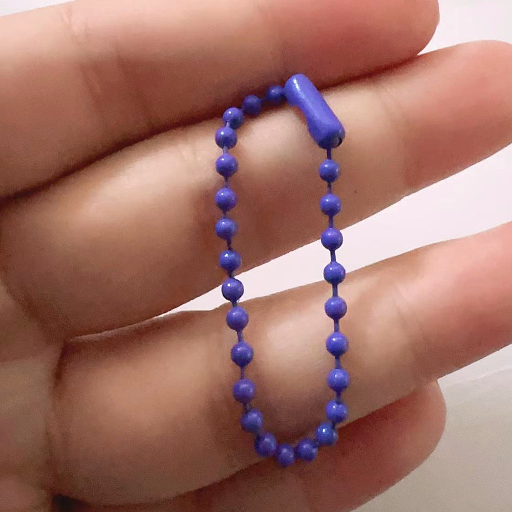 En stock color pintura metal grano cadena joyería accesorios spray pintura Goka cadena ropa juguete etiqueta cadena