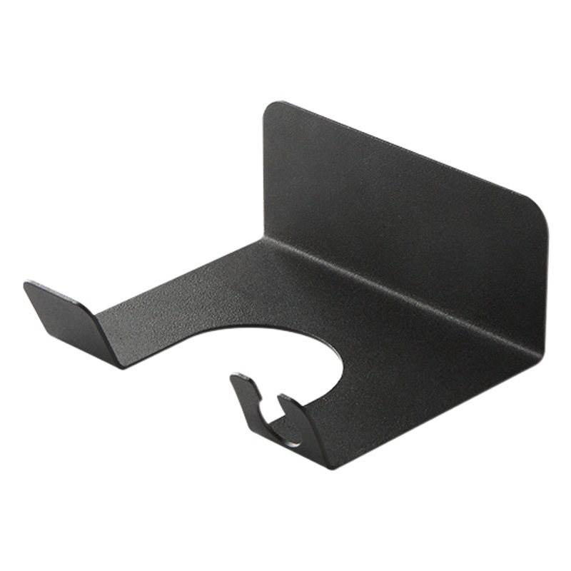 Secador de pelo rack de almacenamiento hierro baño ponche-libre secador de pelo rack de almacenamiento baño rack enchufe de pared soporte