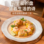 冰丝菱花漂亮盘子菜盘家用高级感商用餐饮10.5寸复古日式轻奢餐具