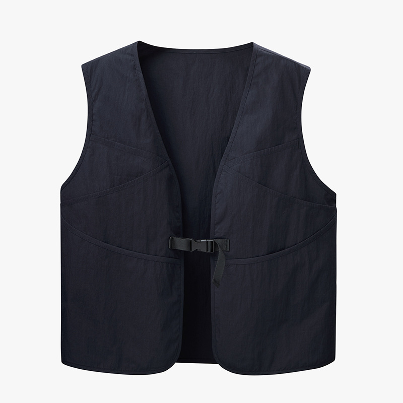 A prueba de contaminación, impermeable, ligero y delgado al aire libre, ropa de trabajo fotográfica de pesca de caballo, hombro de abrazadera de caballo, hombre, chaleco de herramientas de bolsillo, moda de marea