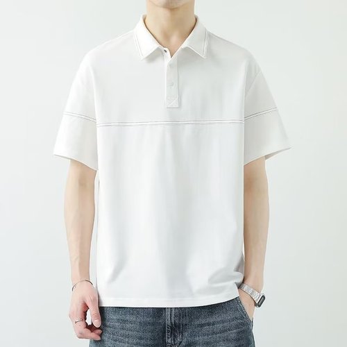 Summer Men's Short Sleeve Collar Flipping Polo Shirt Men's Business Casual Matchable T-Shirt Men's Quality Korean Version Trend