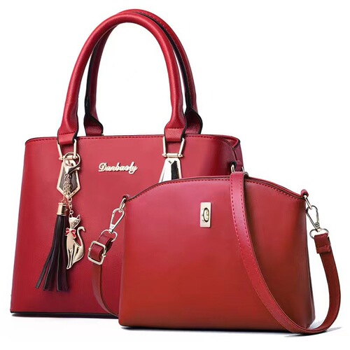Taizhou Women's Bag with Hong Kong Style Elegance and Texture, Mother and Child Bag, Large Capacity Handbag, Crossbody Bag, Shoulder Bag for Women