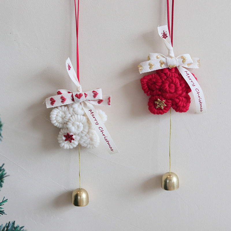 Christmas Fashion Flower Wool Felt Party Hanging Ornaments display picture 6