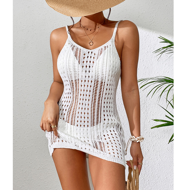 91g Weight Above Knee Dress Length Type Sleeveless Sleeve Length Sundress Dresses Type Polyester Fabric Type High Waist Waist Line 1 Piece Quantity Fitness, Swimming Occasion U Neck Neckline Slim Fit Type Solid Color Pattern Women's Gender Sexy Style Women's Solid Color Sexy Cover Ups 2