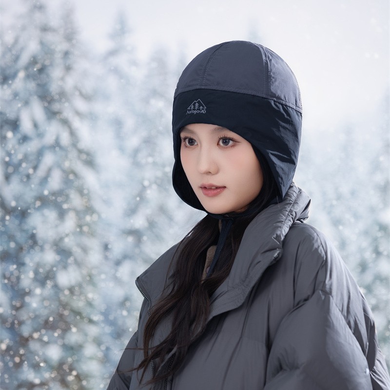 雷锋帽女士冬季加厚保暖护耳帽子户外骑行防寒滑雪加厚帽|undefined