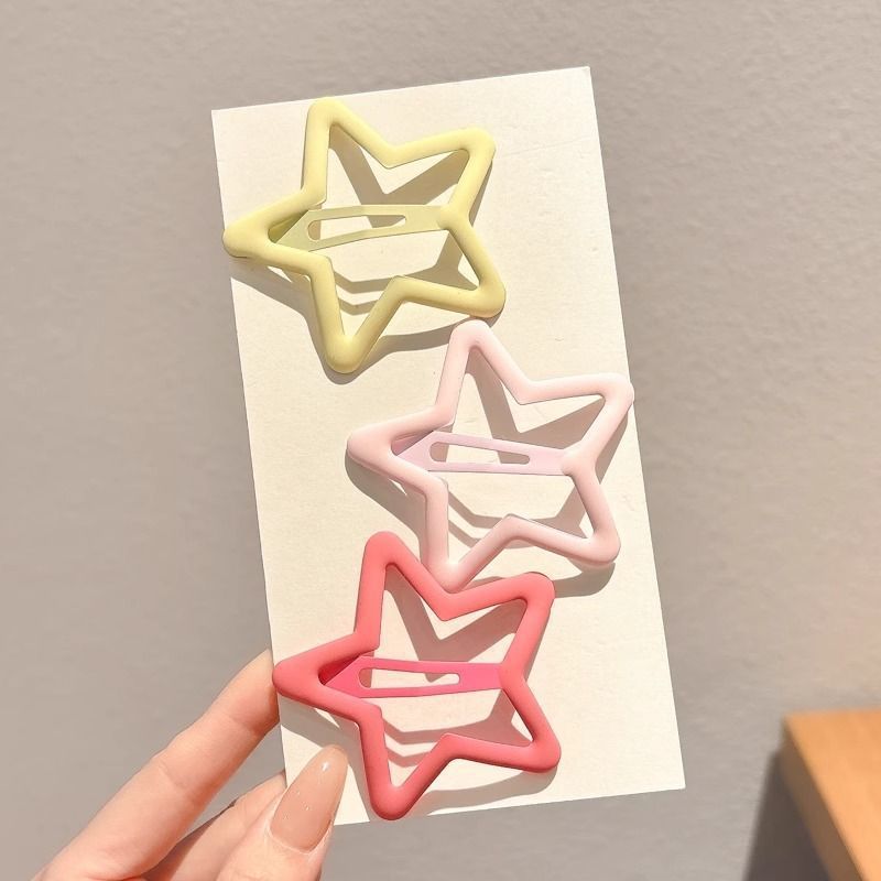 2025 verano pasador de cabello de dopamina colorido lindo frente dulce brocas de cabello rotas no lastimas brocas de cabello adornamientos para el cabello