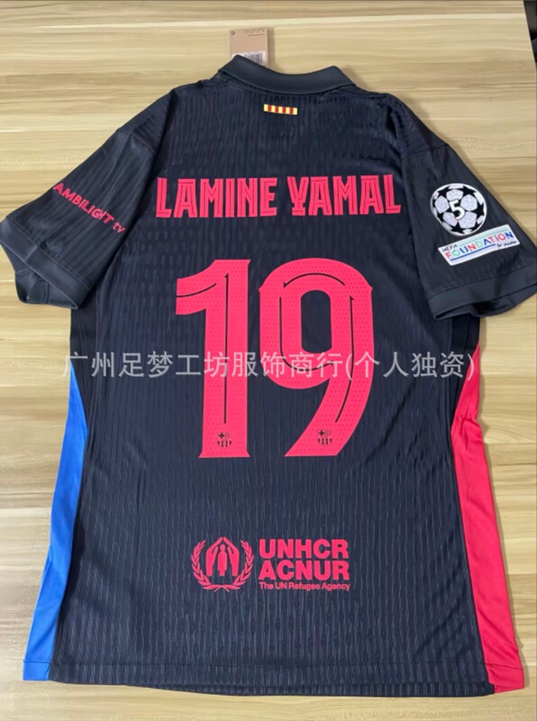 2425 バルセロナ ホーム ジャージ No. 19 ヤマール サッカー ジャージ No. 8 ペドリ 6 ガビ No. 9 レヴァーン プリント|undefined