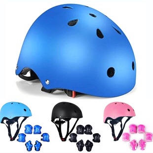Children's Balance Bike Protective Gear Set, Cycling Helmet, Baby Roller Skates Equipment, Knee Pads and Elbow Pads, Full Set of Anti-Fall Locks