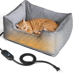 ペット加熱巣クロスボーダーホットセール取り外し可能で洗える猫ベッドインテリジェント温度制御加熱猫巣: ペット用品