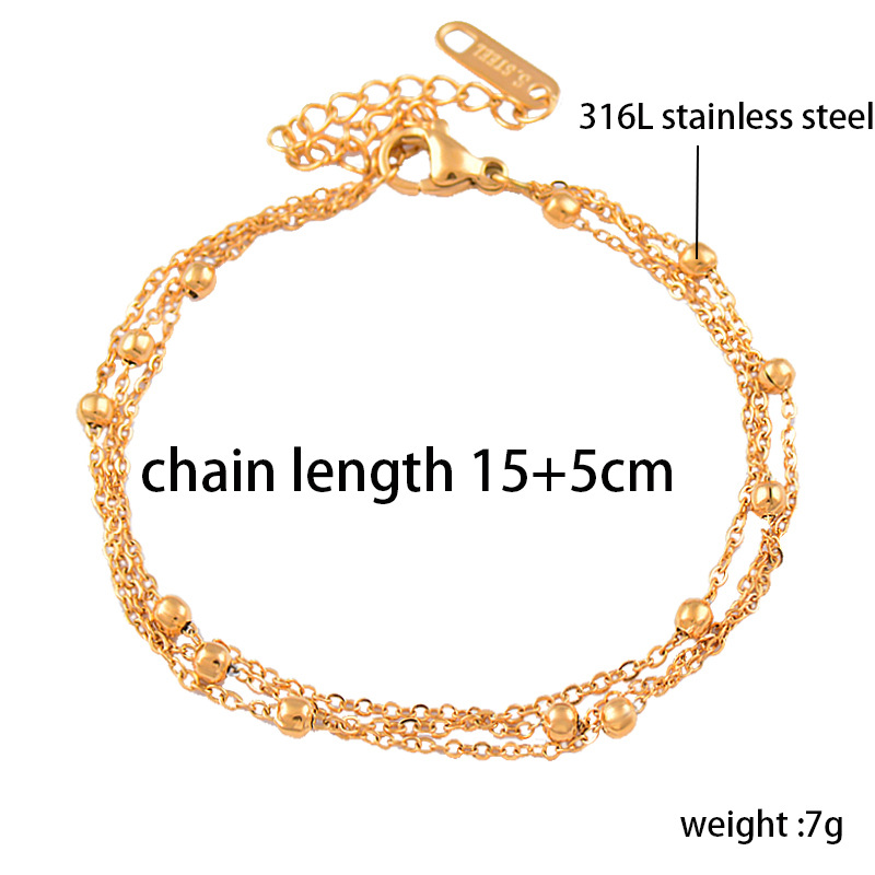 Fashion Geometric Titanium Steel Plating Bracelets 1 Piece