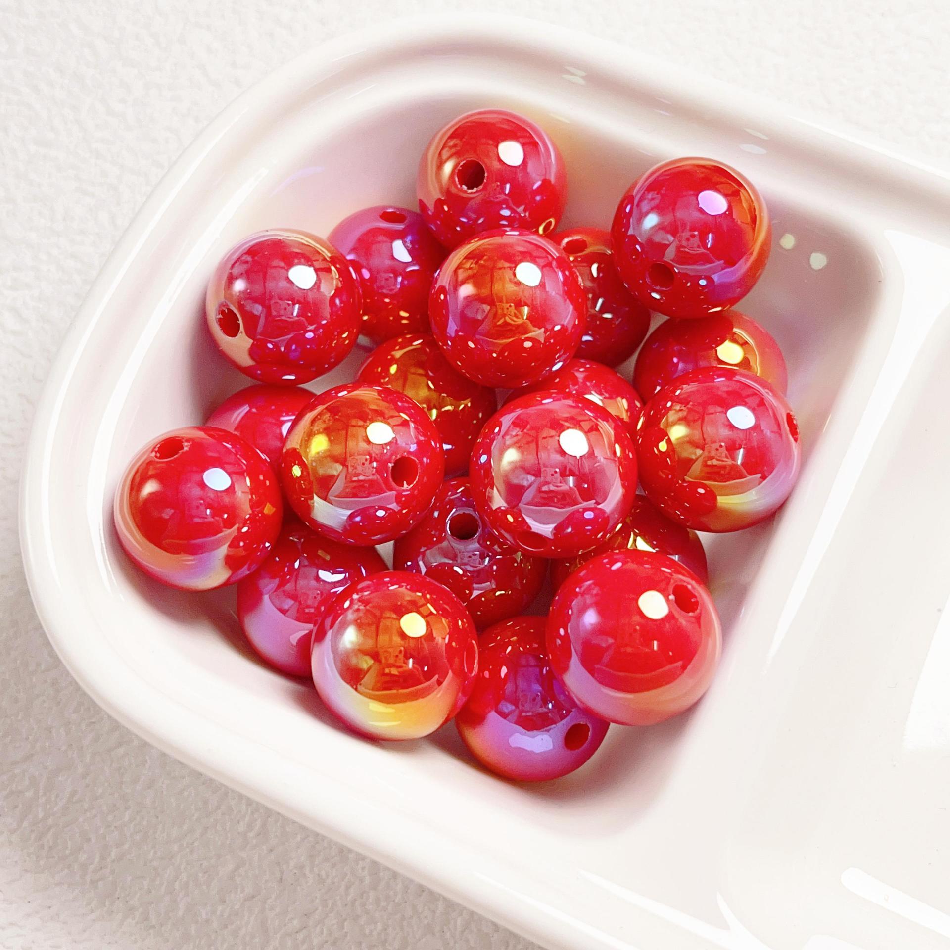 23g Weight Beads Jewelry Making Type DIY Jewelry Accessories Classification 10 PCS/Package Quantity Acrylic Material Ball Pattern Plating Design Simple Style Style 10 PCS/Package Arylic Ball DIY Jewelry Accessories Beads 6