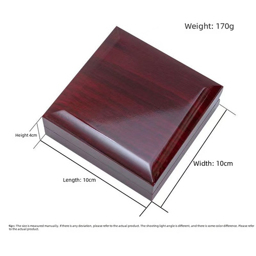Wooden Box LED Pendant Box, Real Wood LED Gift Box, Necklace, Bracelet, Jewelry Storage Box