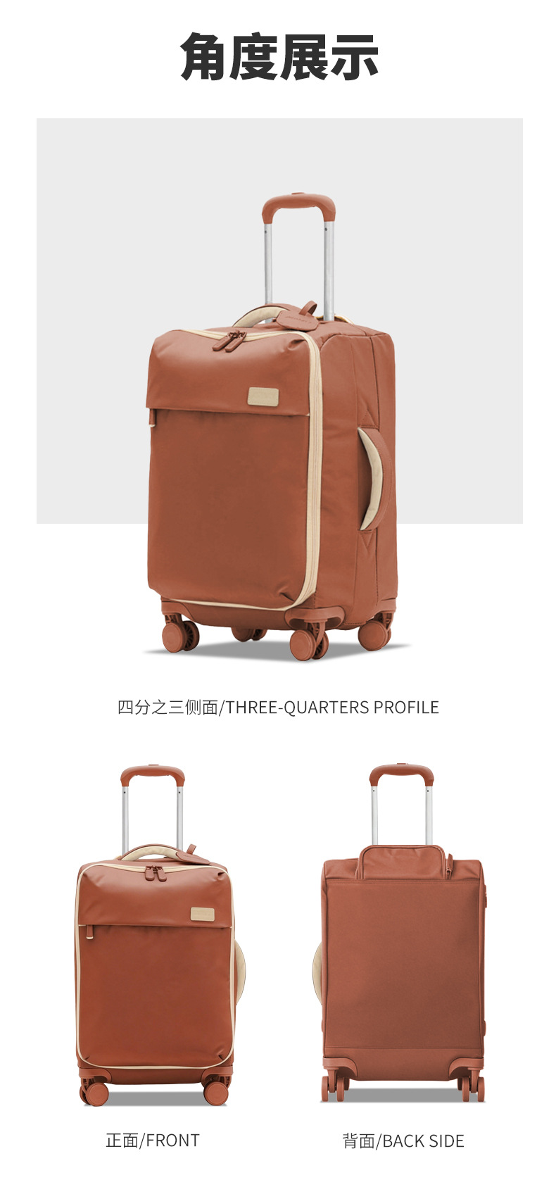 Leinwand-Koffer ultraleichtes wasserdichtes Gewebe Reise Bestseller Reisetasche mit Rädern leicht und langlebig Schweißverbindung Fabrik Direktversorgung
