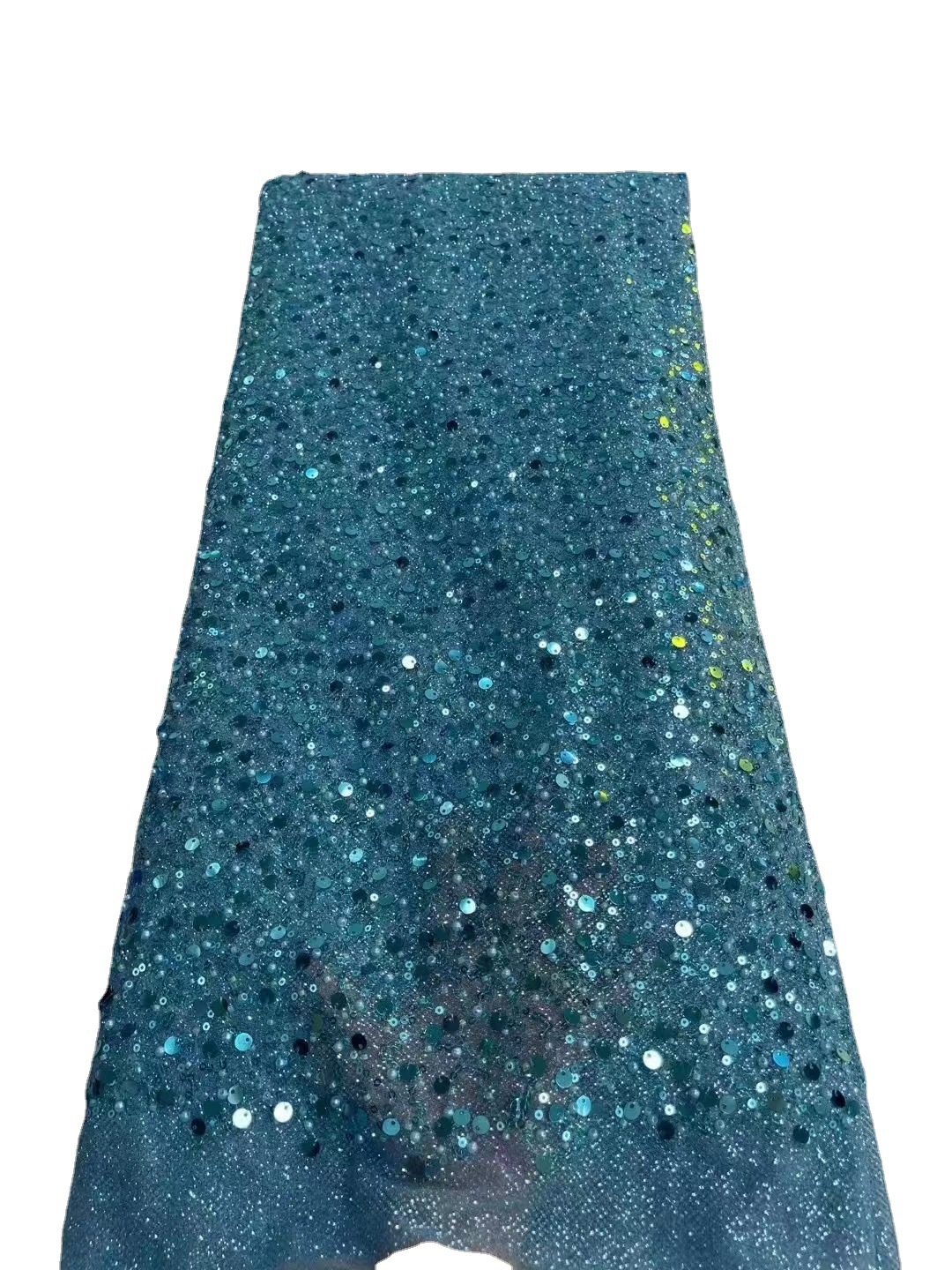 En stock 3mm cuentas de oro lentejuelas tela vestido de boda bolsa de ropa para niños cheongsam moda DIY tela JX2638