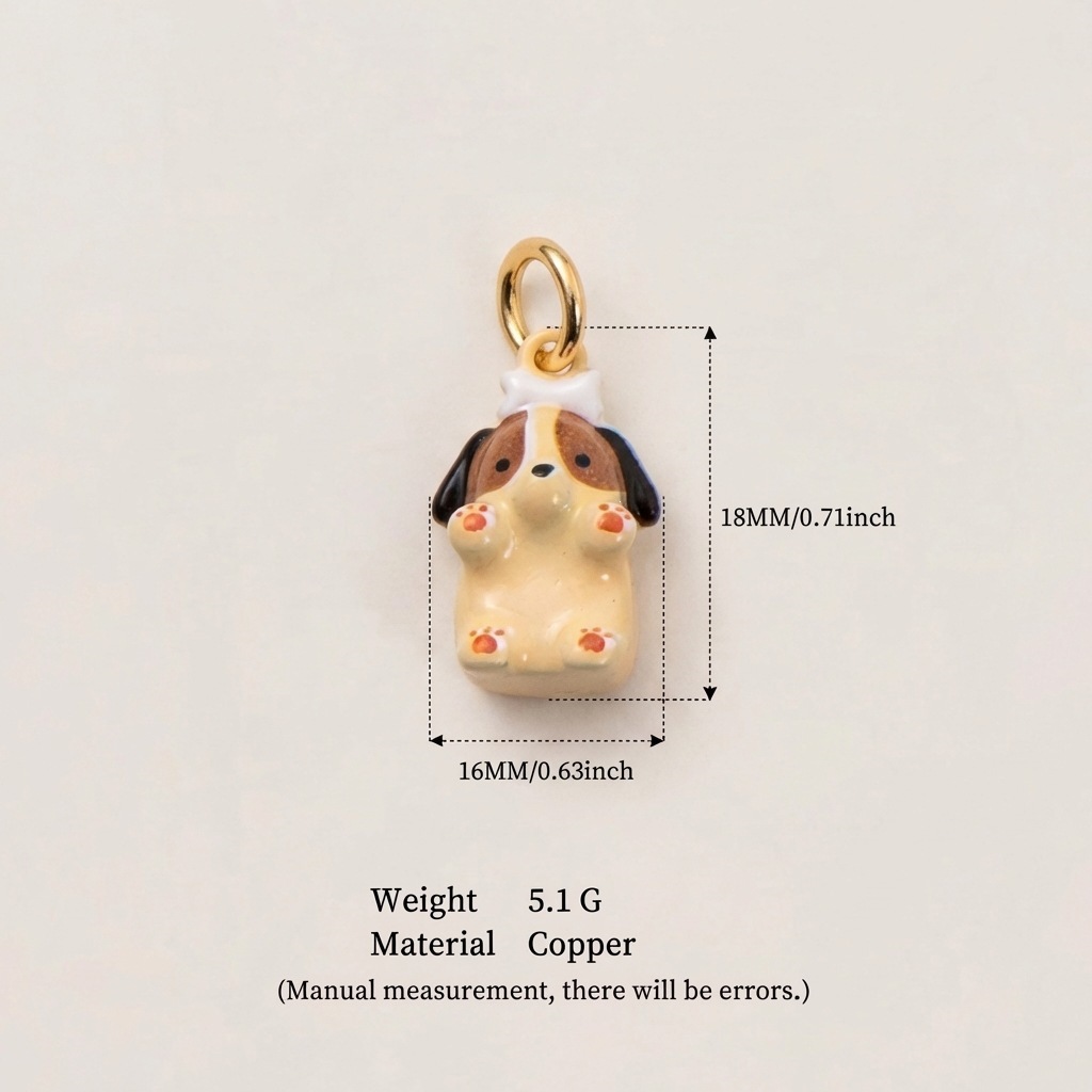 Elefantes de plátano de Europa y Estados Unidos explotadores transfronterizos spot animal mundo pequeño pez panda cachorro mariposa adornos de cobre lindos collar DIY