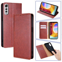 适用LG Velvet手机保护壳K20翻盖保护套V30简约手机壳跨境皮套