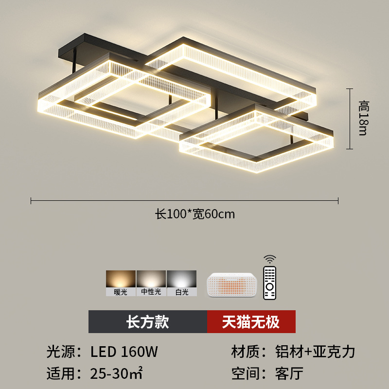 Nórdico sencillo moderno lujo villa lámpara de sala de estar doble candelabro dormitorio italiano estudio comedor lámparas de techo