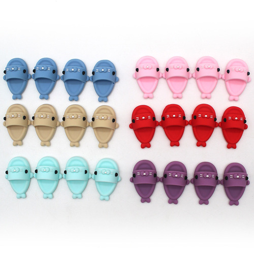 [BJD doll 6 colors six-point shoes] Cartoon silicone seal ob11 ob22 little rag doll mini slippers