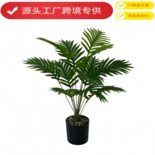 跨境仿真绿植铁树叶散尾葵假树叶家居婚庆造景装饰厂家代发批发