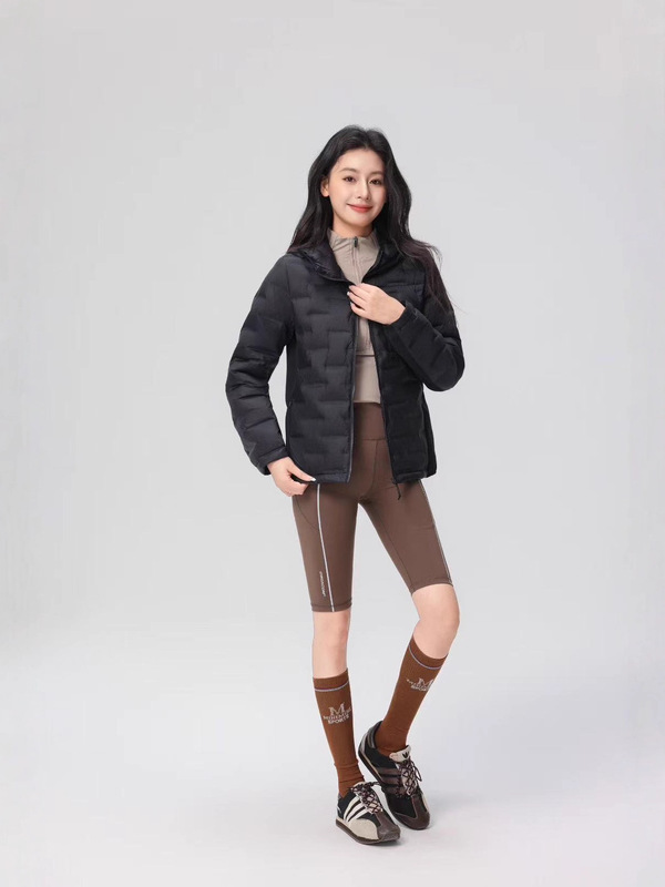2025新款现货女士轻薄款羽绒服连帽秋冬修身显瘦短款压胶超轻|undefined