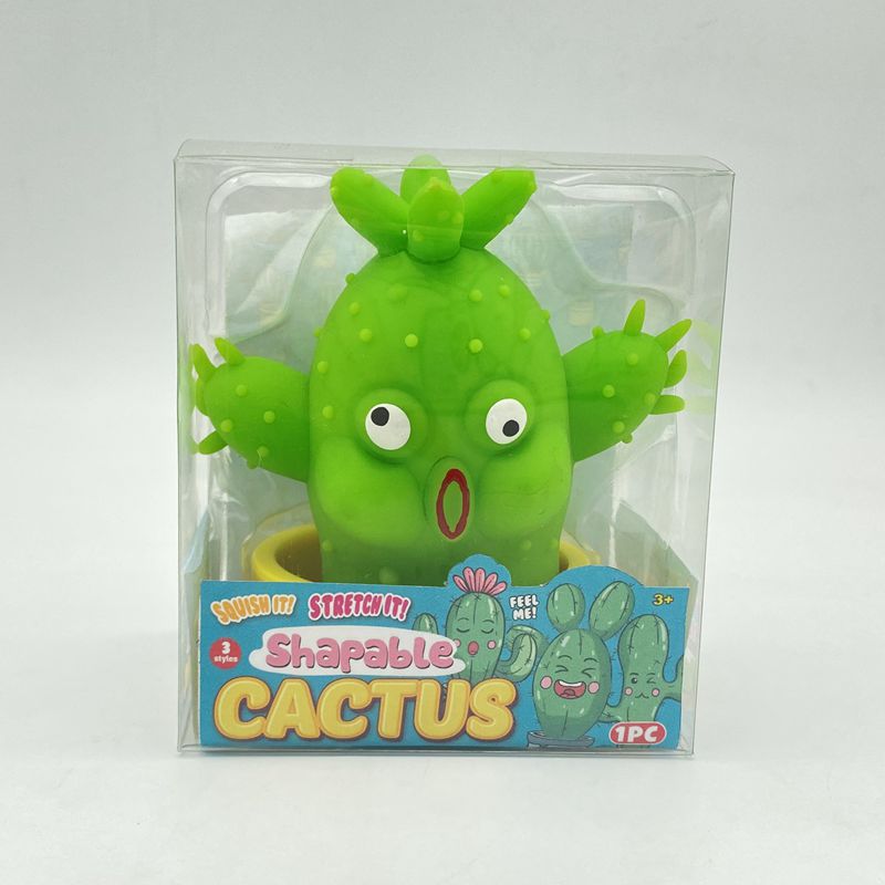 2023 New Decompression Toy Cactus LaLaLaLaLe, Popular Online Model, Pinch and Release TPR Toy Factory