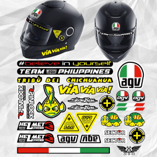For Motorcycle Waterproof Reflective Lens Decal KYT AGV 46 Rossi 93 Marquis Helmet Sticker