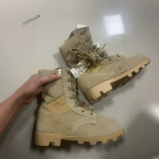 Tactical Boots Outdoor High-Top Combat Boots Summer Men's Shoes Breathable Canvas Shoes Korean Style Trendy Men's Casual Shoes Blind Box