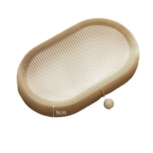 Cat bed and scratching post in one, 61 cm large cat scratching basin, wear-resistant and non-slip, cat sleeping pad, cat toy