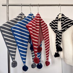 手工毛球镂空澳洲百分百纯羊毛wool双面加宽冬加厚保暖情侣围巾