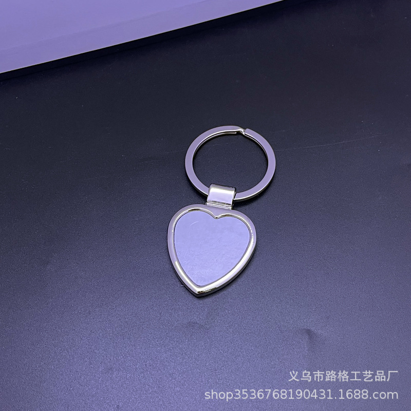 Llavero de Aleación de Zinc, Placa de Aluminio para Sublimación, Colgante para Fotos, Llavero Metálico, Pequeño Obsequio, Regalo Promocional
