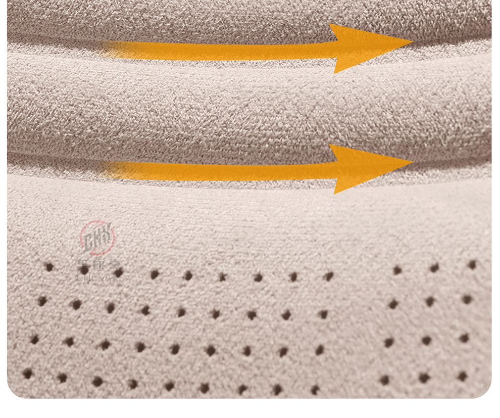 Car seat cushion for all seasons, single-piece seat pad, ventilated and breathable, made of latex and suede, semi-enclosed, non-slip, rear seat cushion