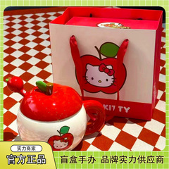 正版HELLO KITTY苹果马克杯套装潮玩手办周边可爱创意杯子批发礼