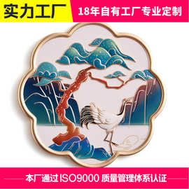 旅行文创化妆镜子博物馆故宫国潮小镜子可定制复古敦煌金属化妆镜