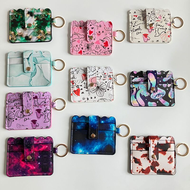 2026 New European and American Cross-Border Fashion Coin Purse for Women, Printed Pu Leather Card Holder, Bank Card Holder, Id Holder, in Stock 2026 New European and American Cross-Border Fashion Coin Purse for Women, Printed Pu Leather Card Holder, Bank Card Holder, Id Holder, in Stock