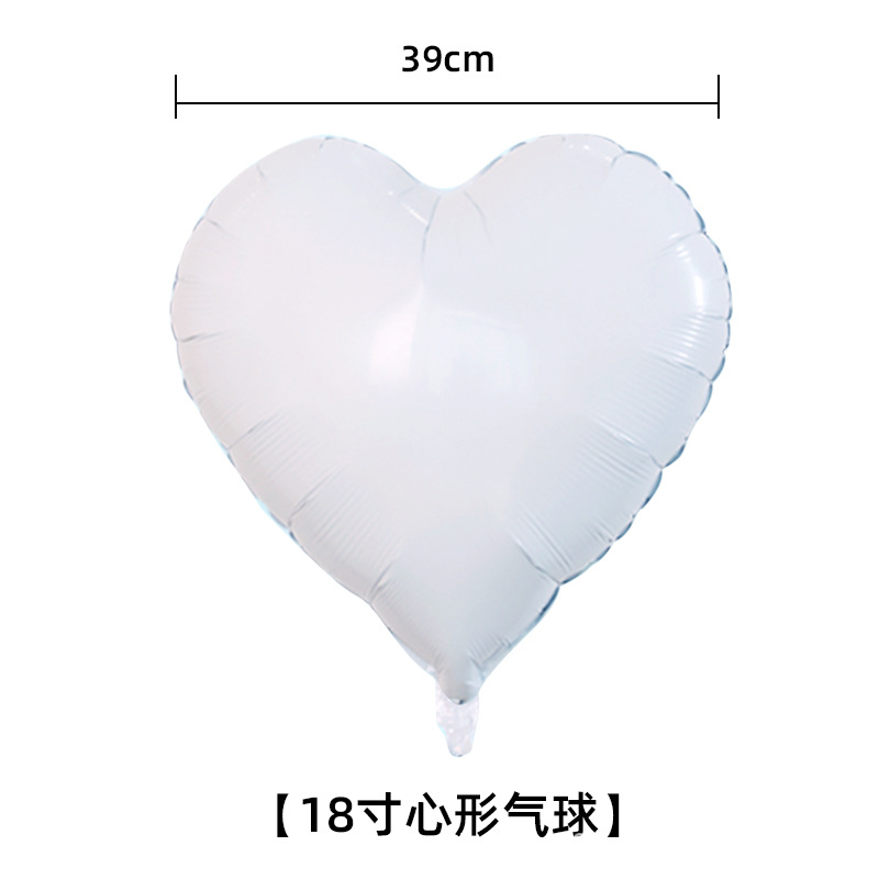 18 pulgadas amor globo de aluminio boda Día de San Valentín Día de Año Nuevo decoración suministros sala de bodas en forma de corazón globo de papel de aluminio