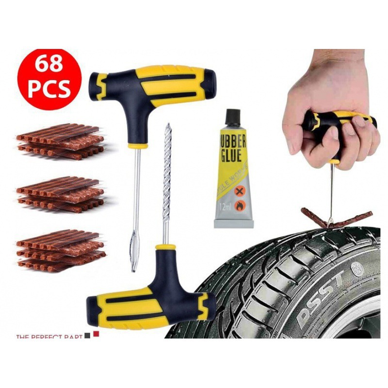 Car Tire Repair Tool Kit Pvc Tool Bag Motorcycle Electric Vehicle Vacuum Tire Emergency Tool Car-Mounted