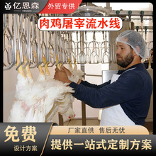 定制新款家禽屠宰设备杀鸡流水线 家禽屠宰流水线肉鸡屠宰机械