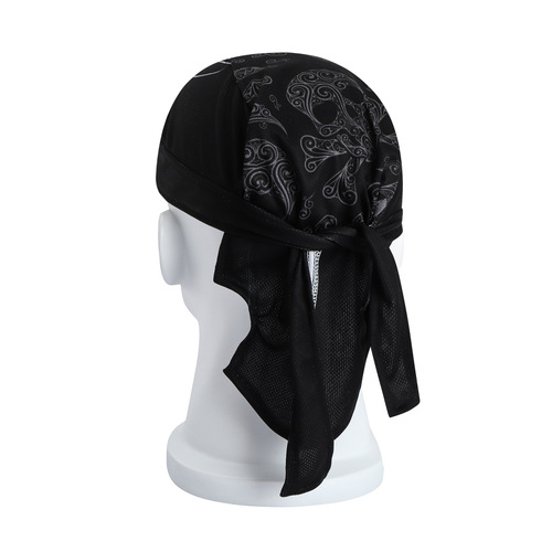 Cross-border pirate hat sports mesh small hat self-drying breathable sweat-absorbent inner hat cycling headband for men
