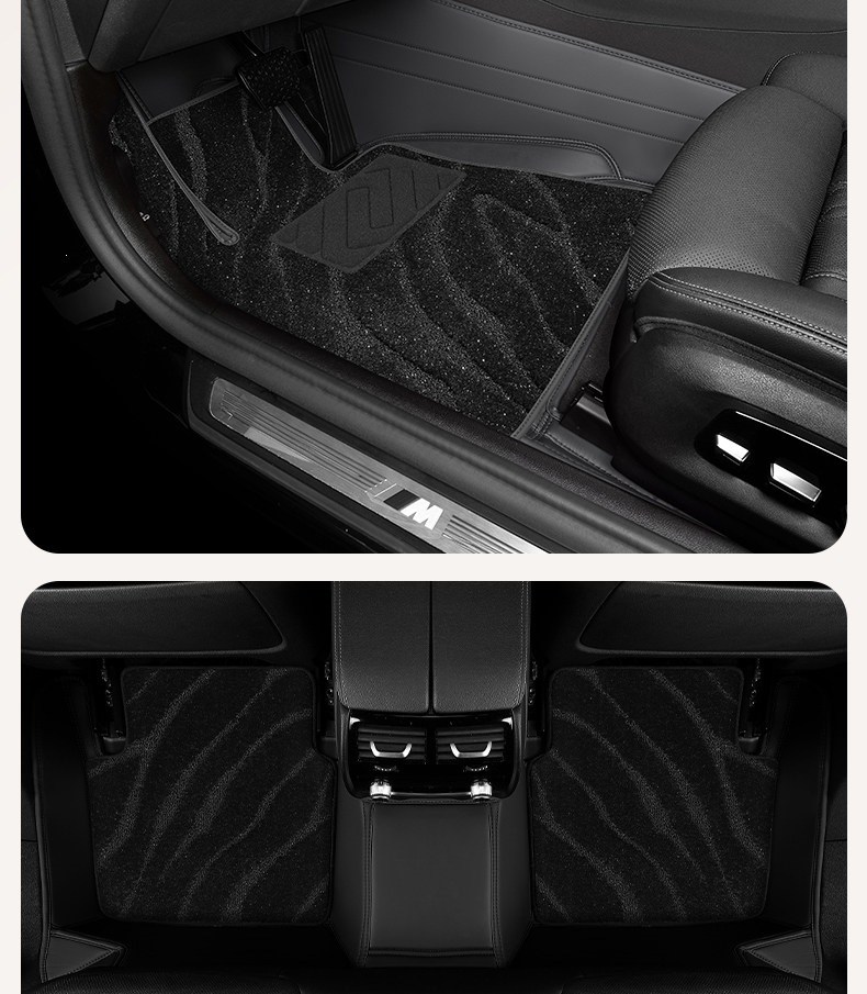 Suitable for car upper layer starry sky carpet floor mats, driver's seat replacement carpet, waterproof and wear-resistant, for rear, driver's and passenger's seats, and the entire vehicle