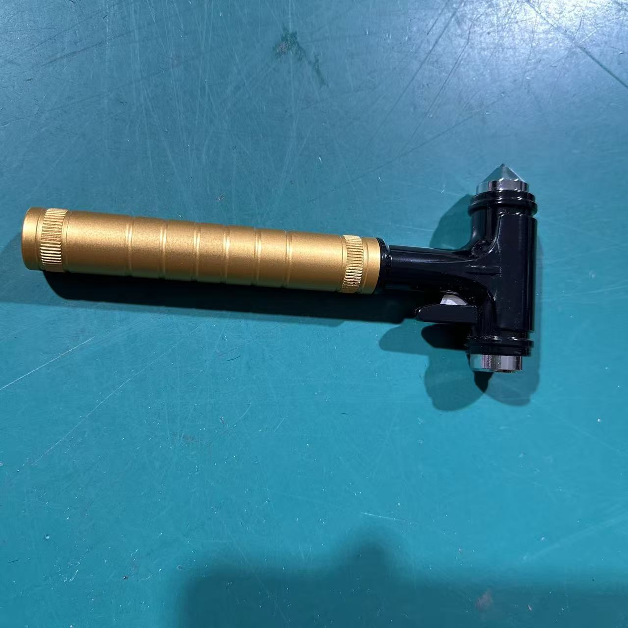 Car-Mounted Tungsten Steel Safety Hammer, Multi-Functional Hard Alloy All-Metal Three-In-One Escape and Life-Saving Window Breaker