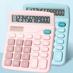 Colorful student 12 solar calculator 837 dual power large display counter office calculator