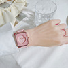 Silica gel quartz square cute watch strap suitable for men and women, 2023 collection, simple and elegant design